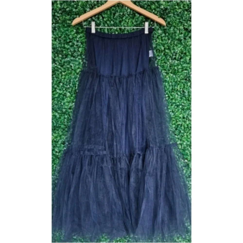 J.Crew Collection Tiered Tulle Maxi Skirt